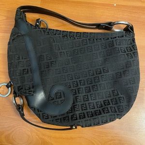Authentic Fendi monogram hobo